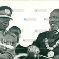President Mzee Jomo Kenyatta names Colonel Joseph Musyimi Lele Ndolo (Left)