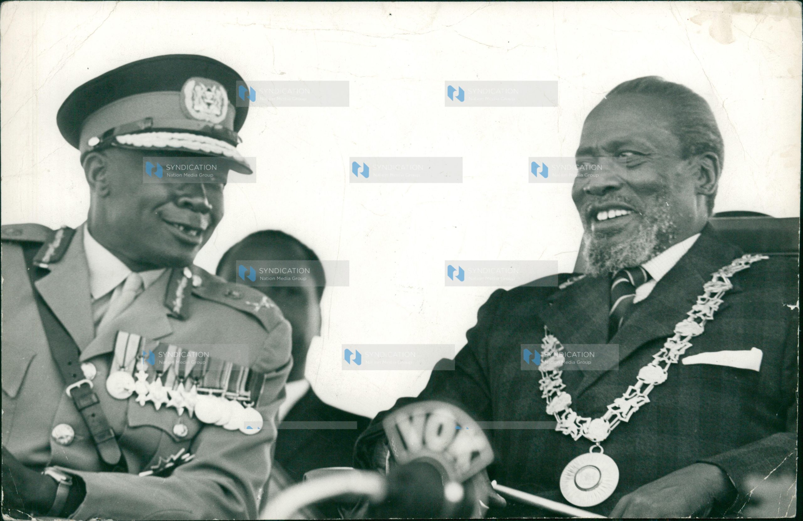 President Mzee Jomo Kenyatta names Colonel Joseph Musyimi Lele Ndolo (Left)
