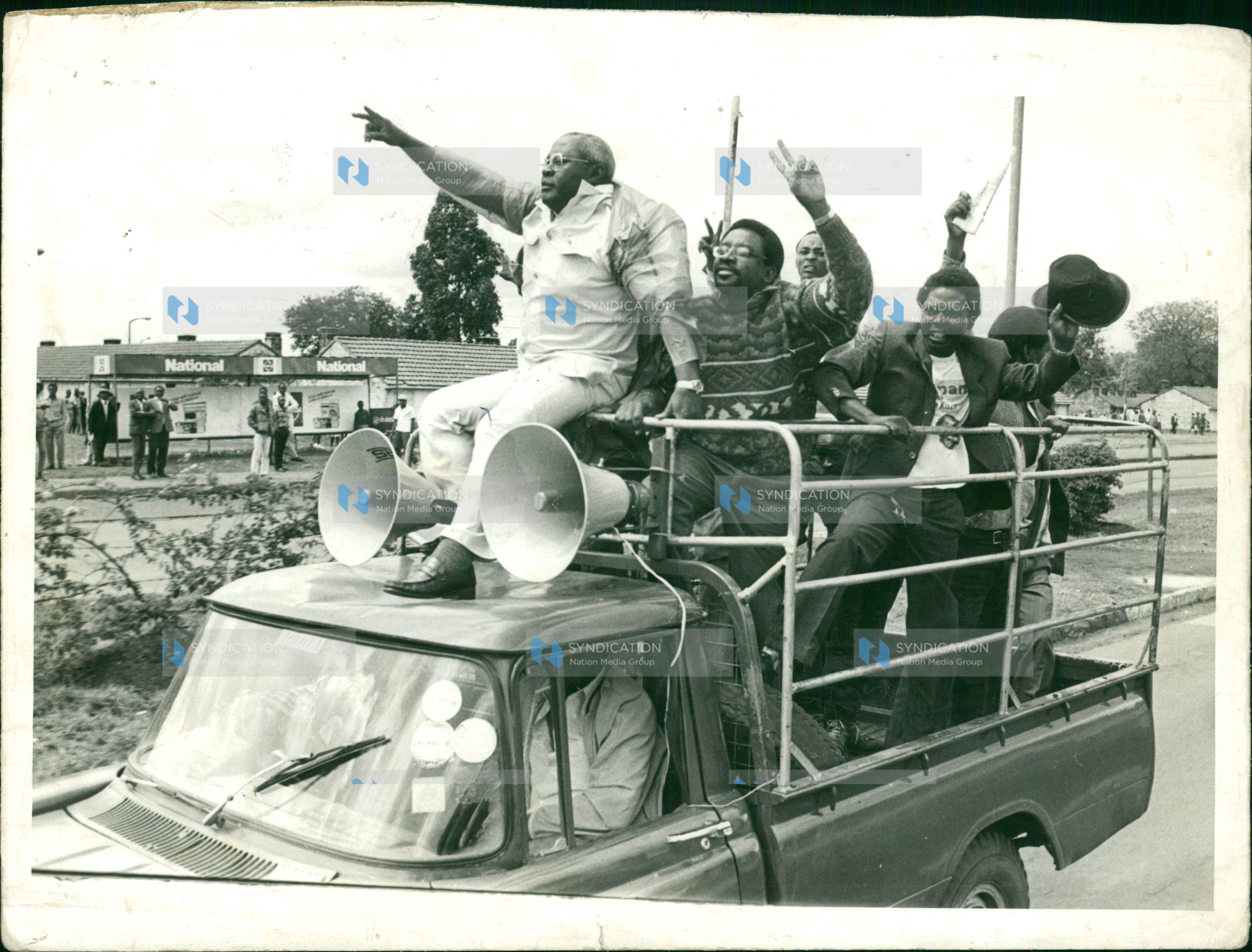 Saba Saba. City rioters burnt buses and stoned motorists