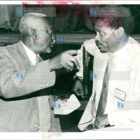 President Daniel Toroitich Arap Moi expels Jaramogi Oginga Odinga (left) from Kenya African National Union (Kanu)