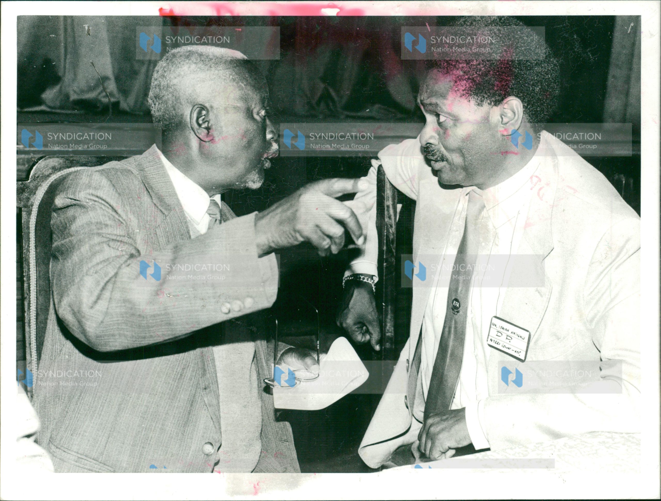 President Daniel Toroitich Arap Moi expels Jaramogi Oginga Odinga (left) from Kenya African National Union (Kanu)