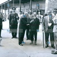 President Jomo Kenyatta bids farewell to Emperor Haile Selassie of Ethiopia