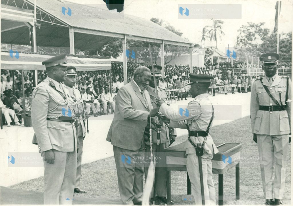 Mzee Jomo Kenyatta presents the 