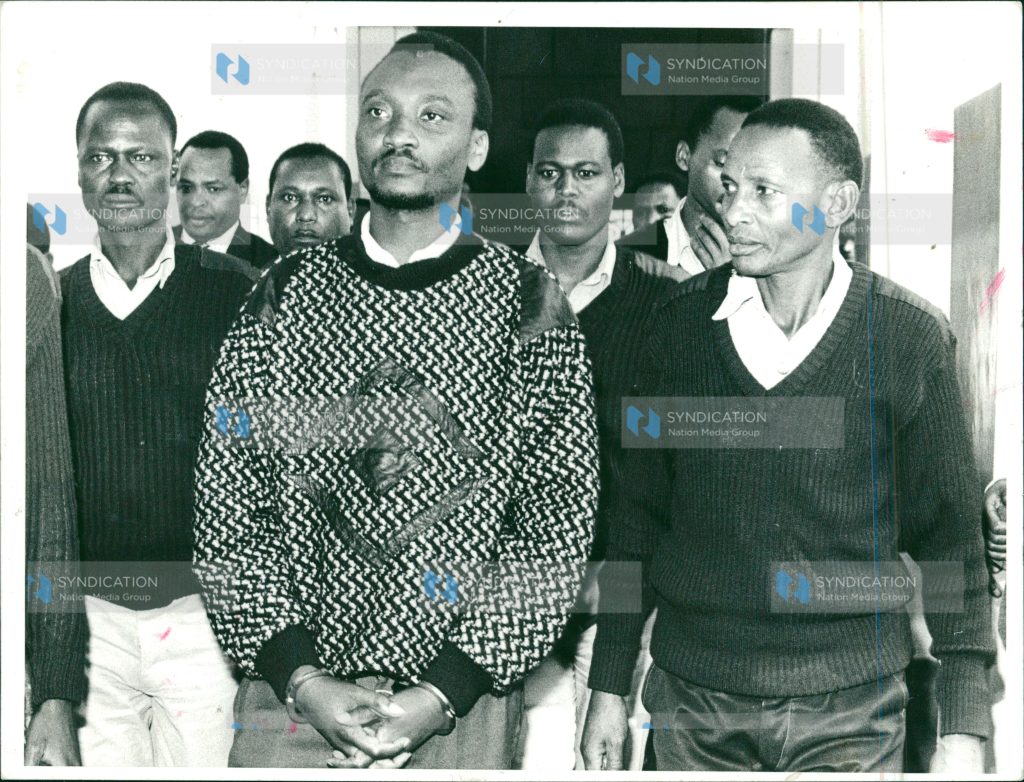 Gitobu Imanyara who emerged from detention