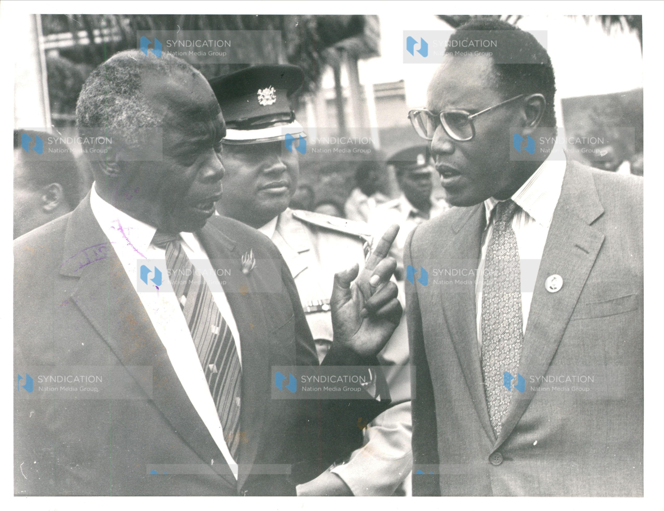 Vice-President George Saitoti (right) confirms in Parliament that he was a target for murder through poisoning