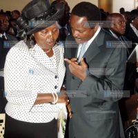 Vice President Kalonzo Musyoka consoles Mrs. Alice Chesire