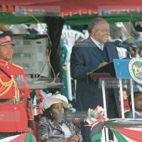 President Mwai Kibaki addresses the nation