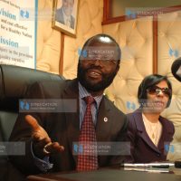 Medical Services Minister Prof Anyang’ Nyong’o meets Ms. Nivine Ashmawy, Secretary General of the Egyptian Fund for Technical Cooperation with Africa