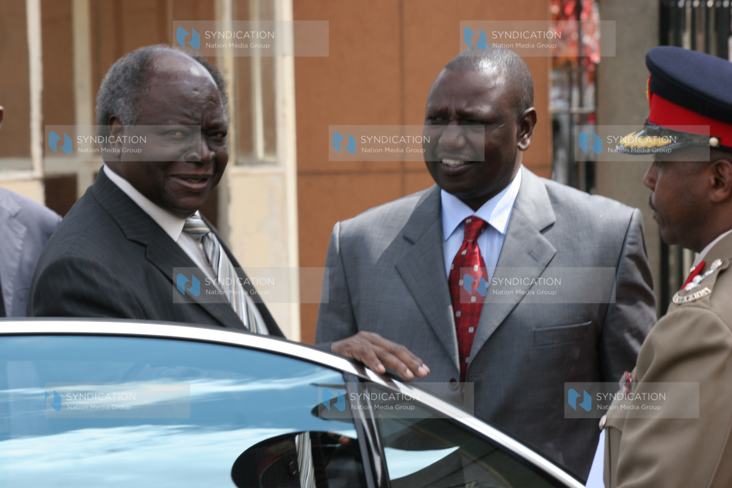 President Mwai Kibaki and Agriculture Minister William Ruto