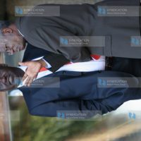 Prime Minister Raila Odinga with Ambassador Francis Muthaura