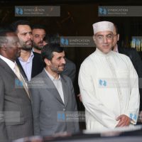 Iran's President Mahmoud Ahmadinejad with Najib Balala and Mohammed Kuti