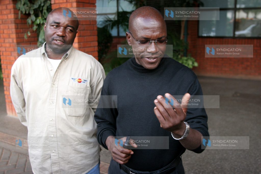 Dr Bony Khalwale briefs the press