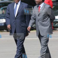 Vice President Kalonzo Musyoka with Internal Security Minister Prof. George Saitoti