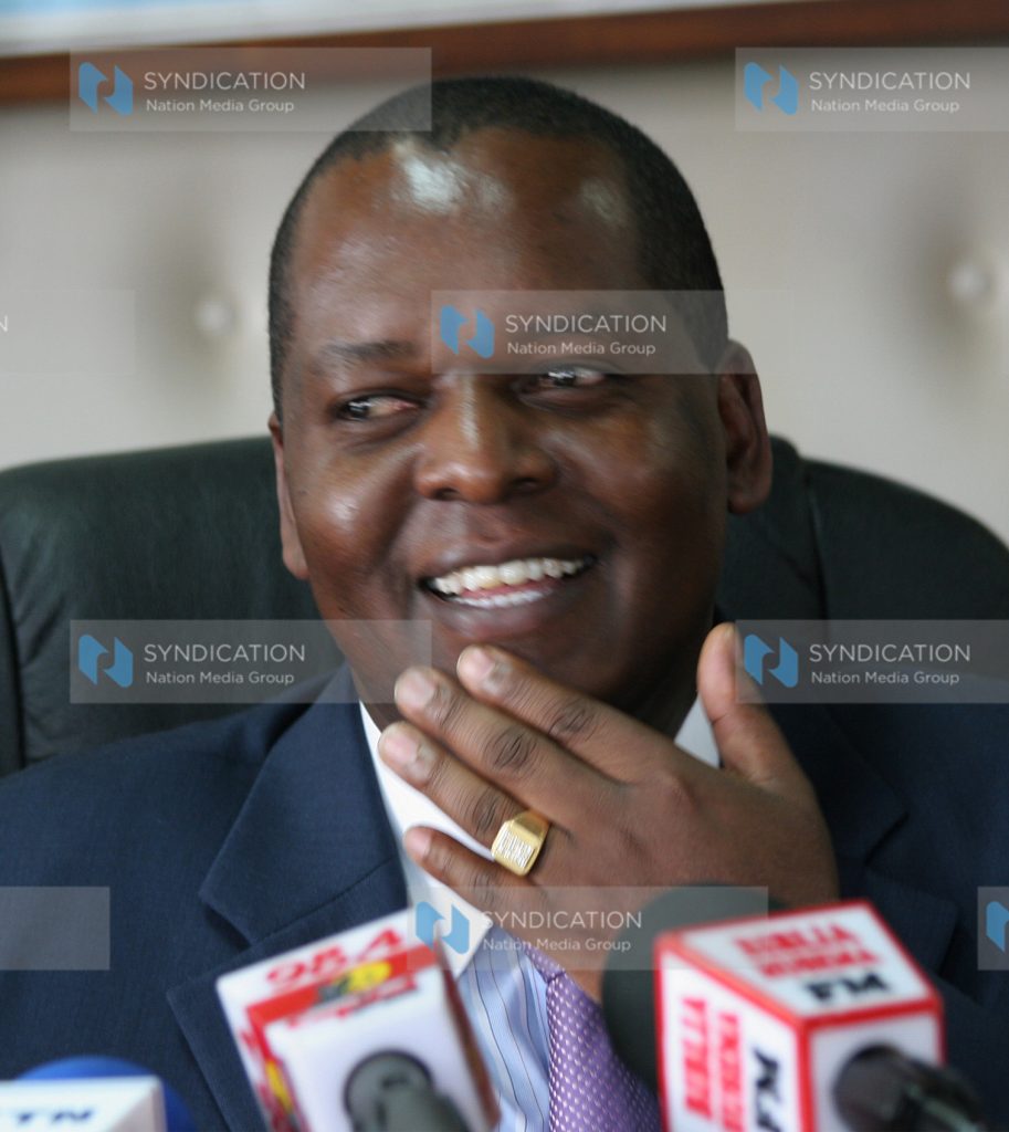 Finance Minister Amos Kimunya