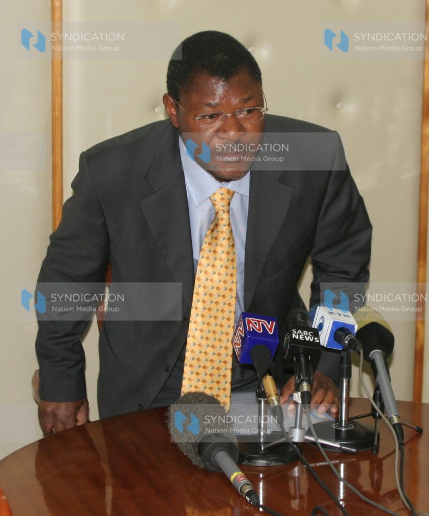 Foreign Affairs Minister Moses Wetangula