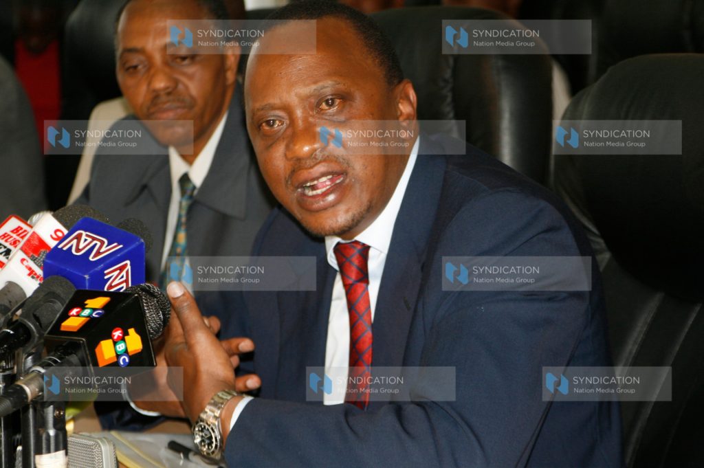 Deputy Prime Minister and Minister for Finance Uhuru Kenyatta