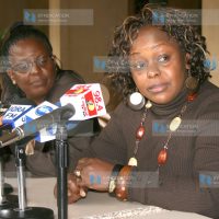 Nominated MP Millie Odhiambo addresses the media