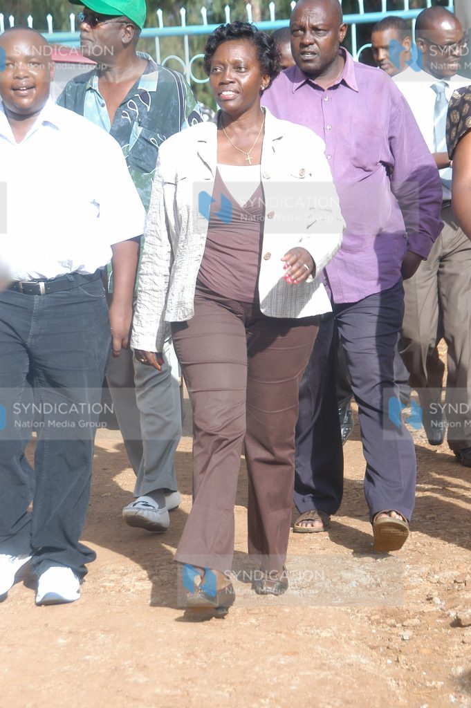 Former Justice and constitutional affairs Minister Ms. Martha Karua