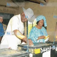 Vice President Moody Awori marks ballot papers