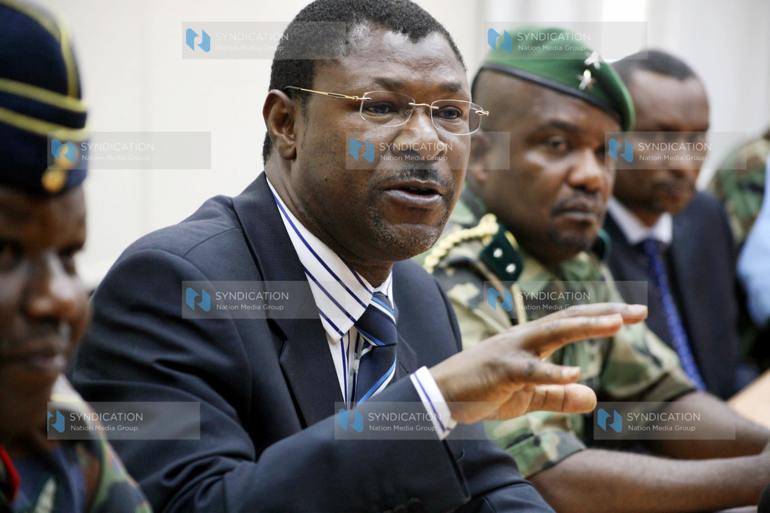 Foreign Affairs Minister Moses Wetangula addresses a media briefing