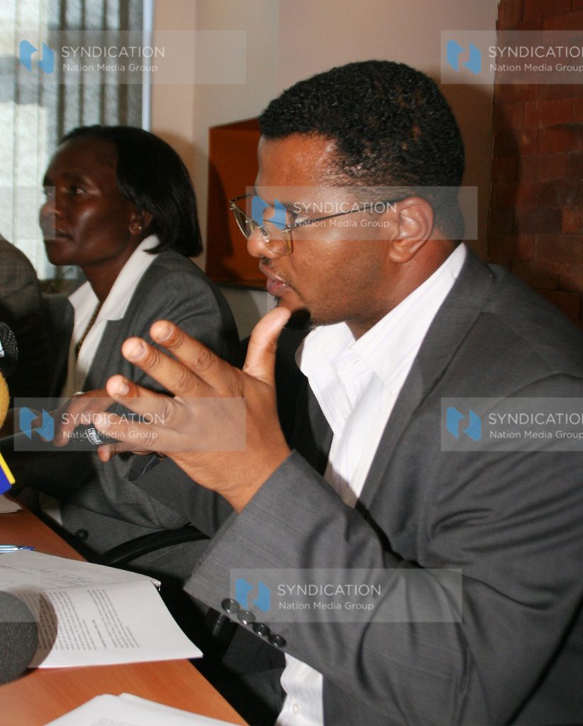 KNHRC Commissioners Hassan Omar and Winfred Lichuma