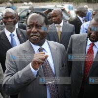 Prime minister Raila Odinga and agriculture minister William Ruto