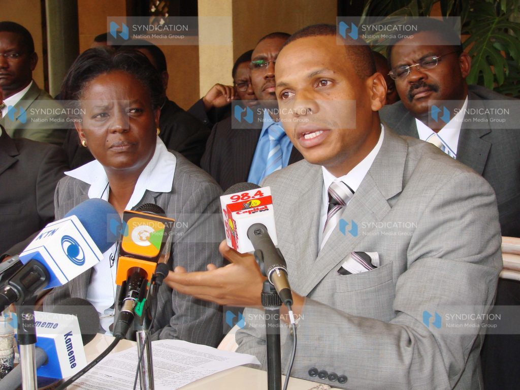 PNU members Danson Mungatana and Esther Murugi