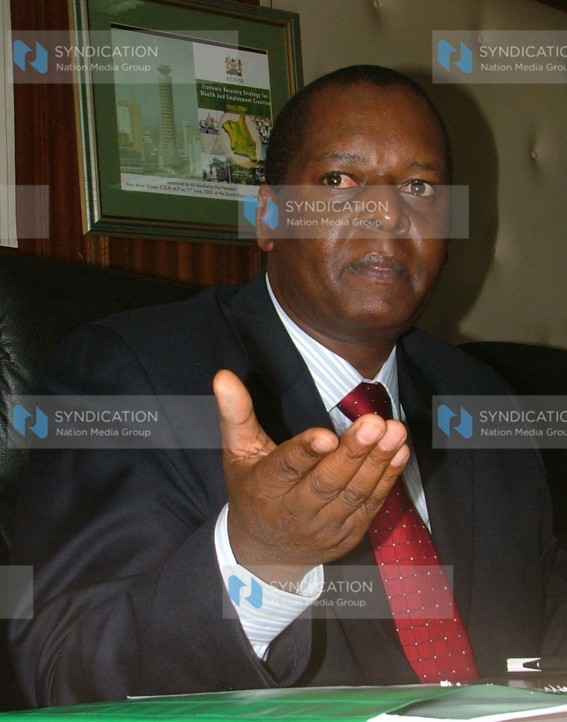 Finance minister Amos Kimunya