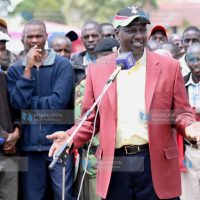 Agriculture Minister William Ruto addresses farmers
