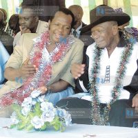 Vice-President Moody Awori and foreign affairs minister Raphael Tuju