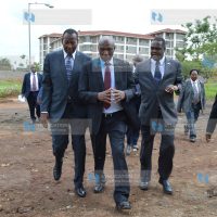 Internal Security and Coordination of National Government Cabinet Secretary Joseph Ole Nkaissery tour the Kenyatta University IAAF youth championships village