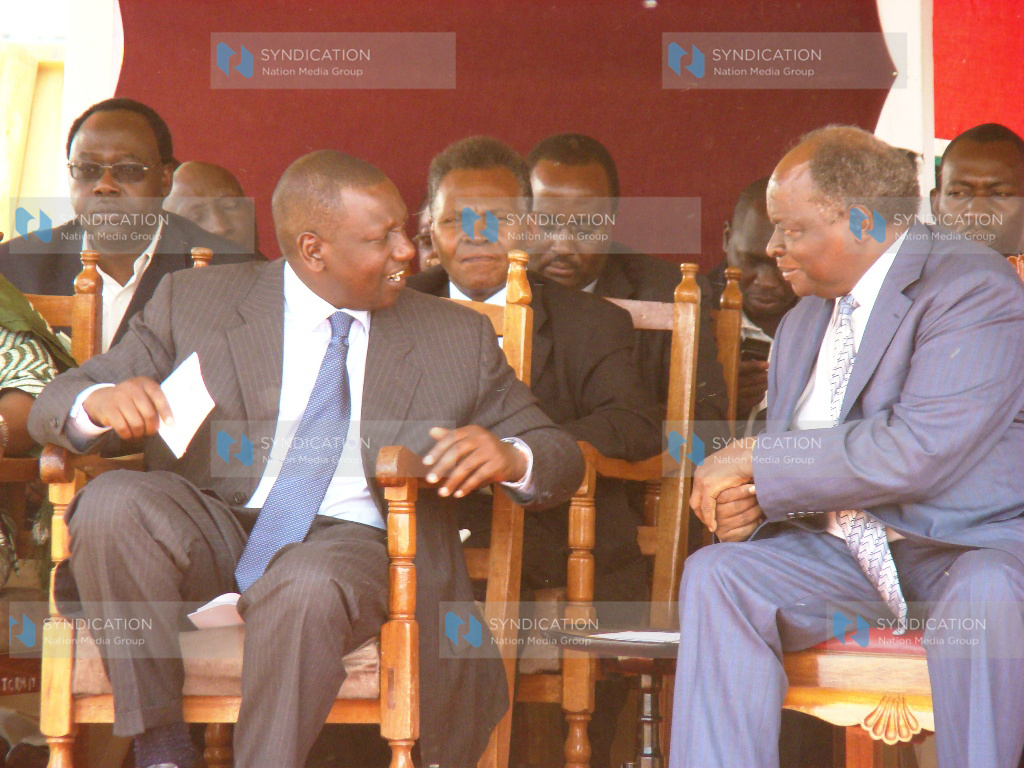 President Mwai Kibaki and Agriculture Minister William Ruto
