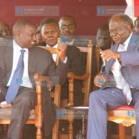 President Mwai Kibaki and Agriculture Minister William Ruto