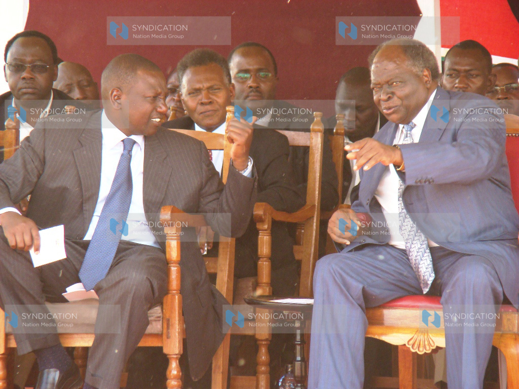 President Mwai Kibaki and Agriculture Minister William Ruto