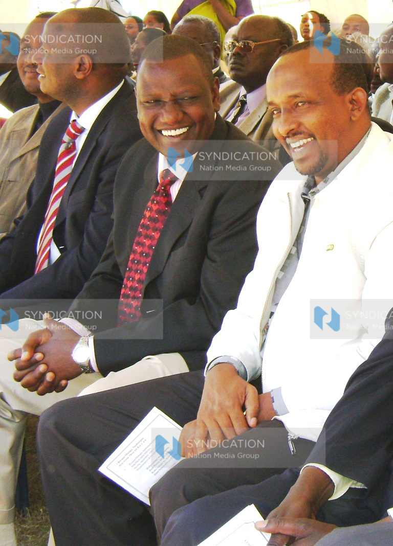 Dujis MP Aden Duale and Agriculture Minister William Ruto