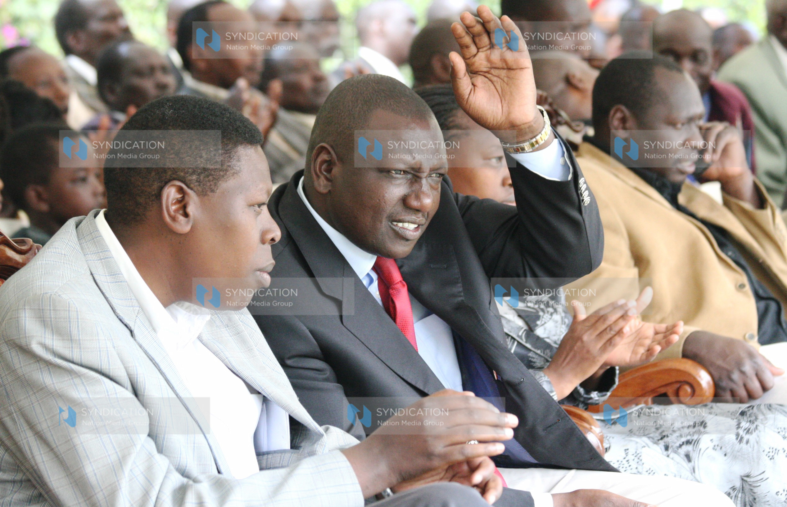 Saboti MP Eugene Wamalwa and Agriculture Minister William Ruto