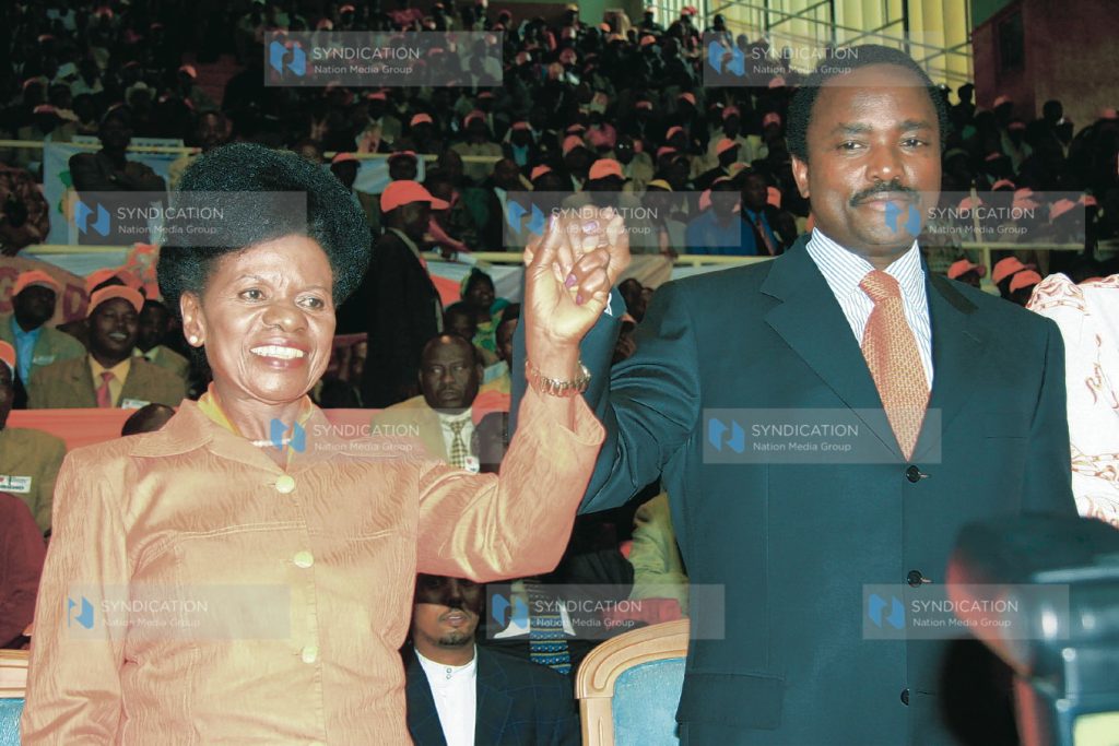 Mwingi North MP Kalonzo Musyoka with Dr Julia Ojiambo
