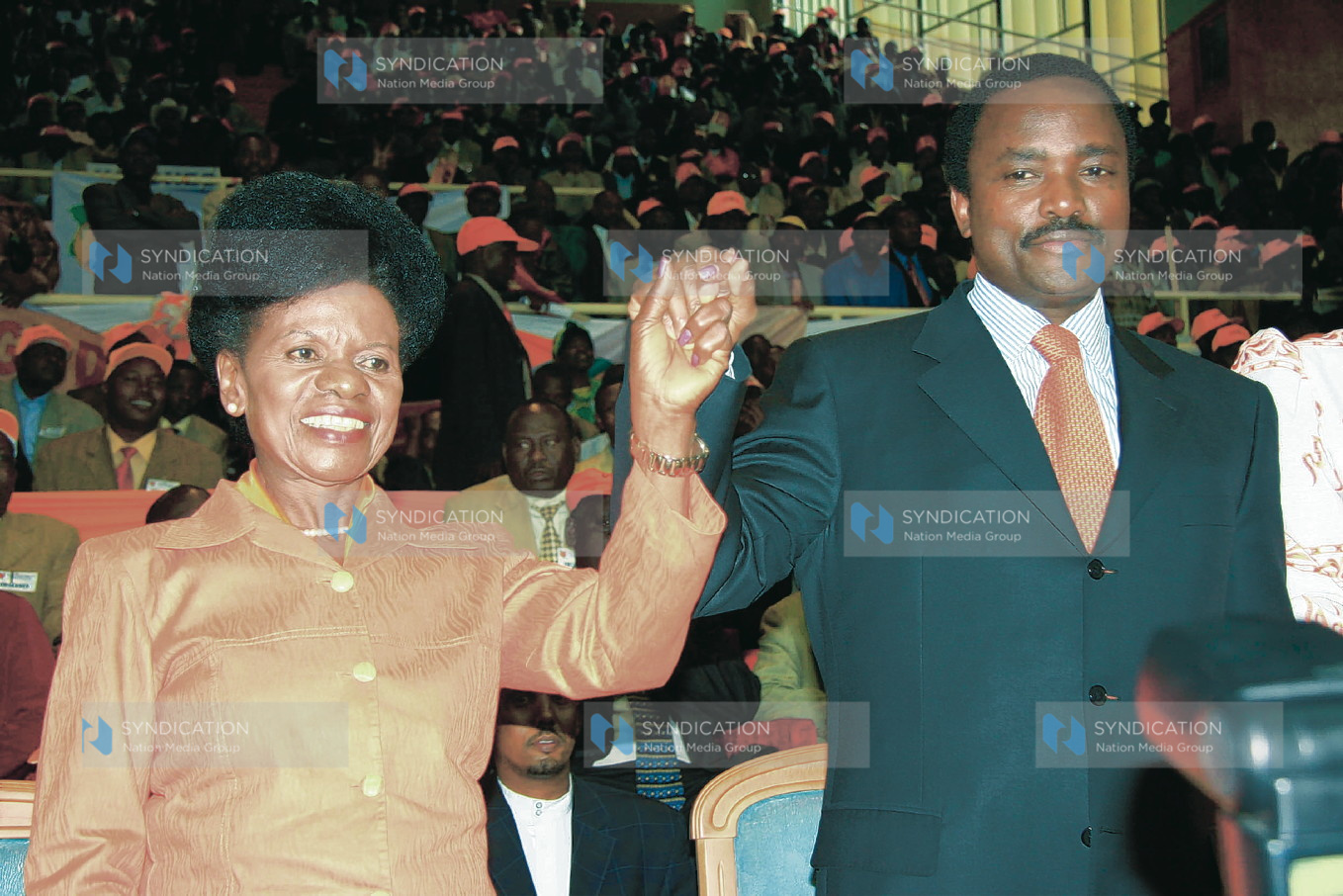 Mwingi North MP Kalonzo Musyoka with Dr Julia Ojiambo