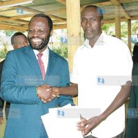 ODM Kenya Interim Secretary General Anyang’ Nyong’o congratulates Mr. Abraham Chepkong’a Kibet