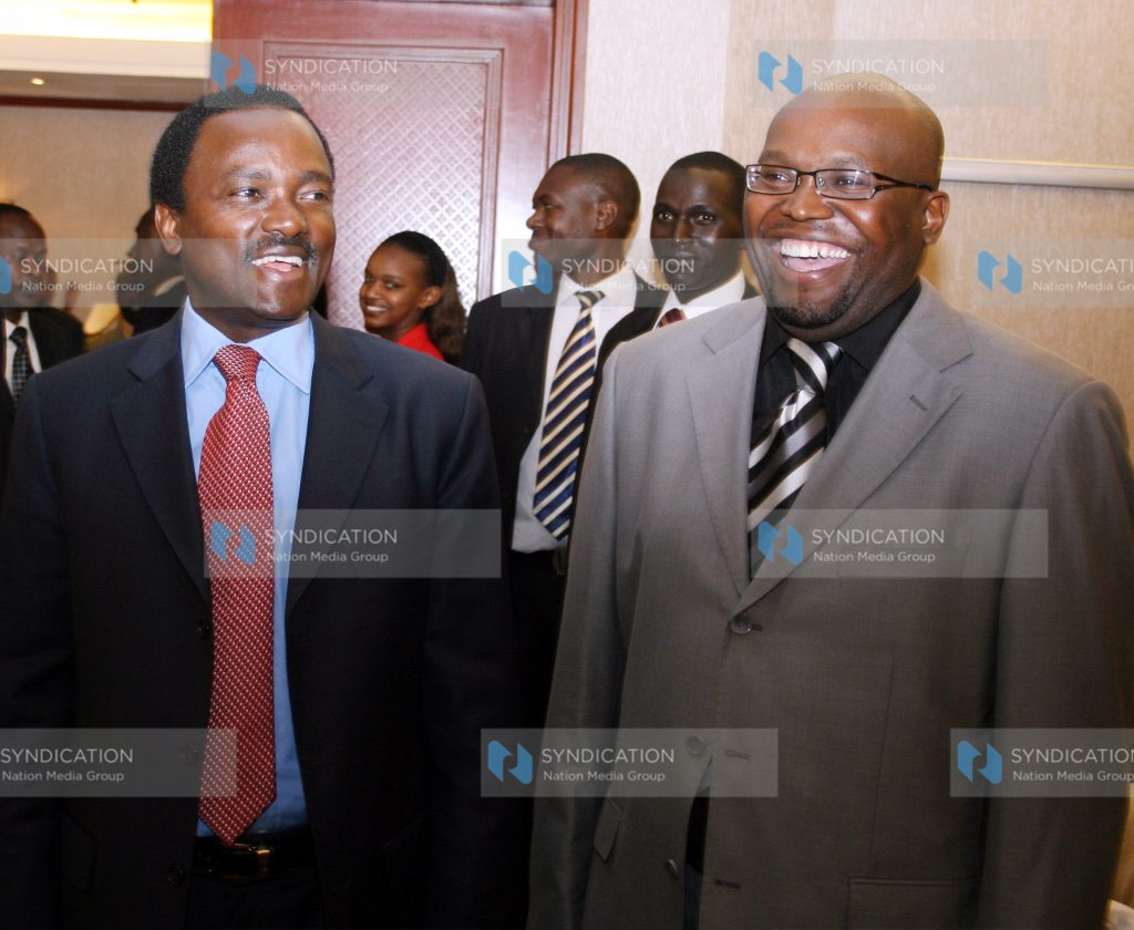 Mr. Kalonzo Musyoka and Mr. David Maingi CEO Kenya Film Commission
