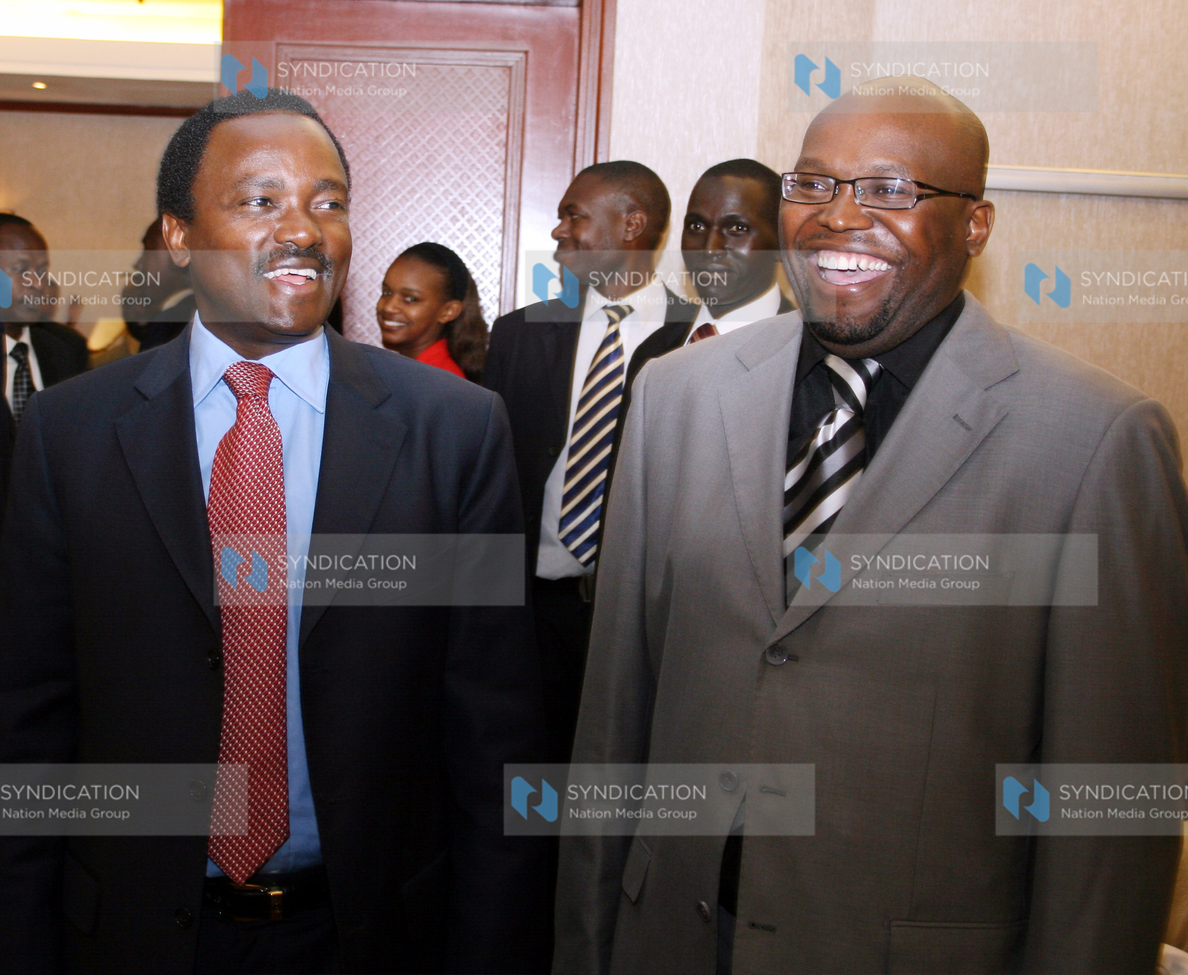 Mr. Kalonzo Musyoka and Mr. David Maingi CEO Kenya Film Commission
