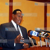 Minister of State for Provincial Administration and internal Security Prof, George Saitoti
