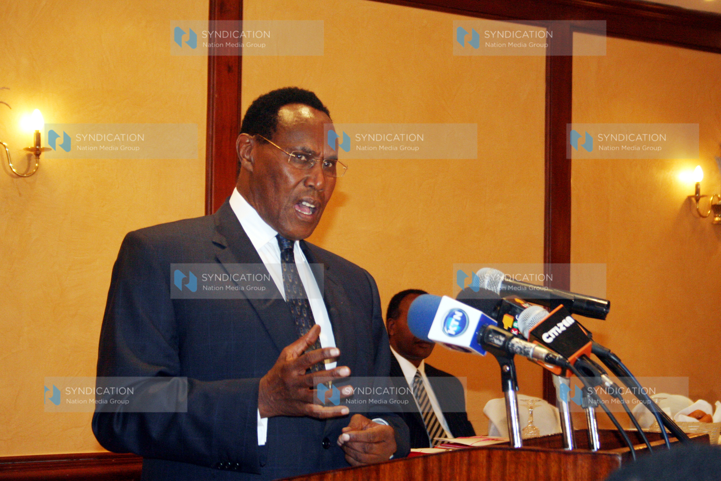 Minister of State for Provincial Administration and internal Security Prof, George Saitoti