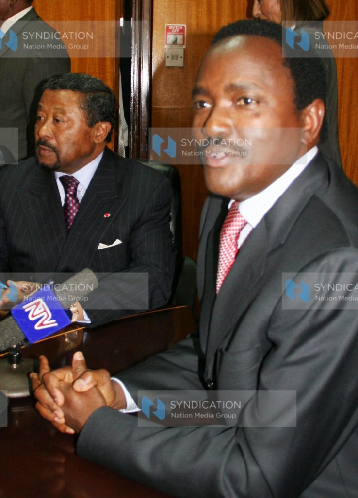 Vice President Kalonzo Musyoka addresses the press