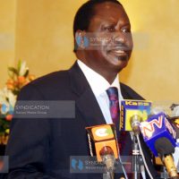 Prime Minister Raila Odinga briefs journalists