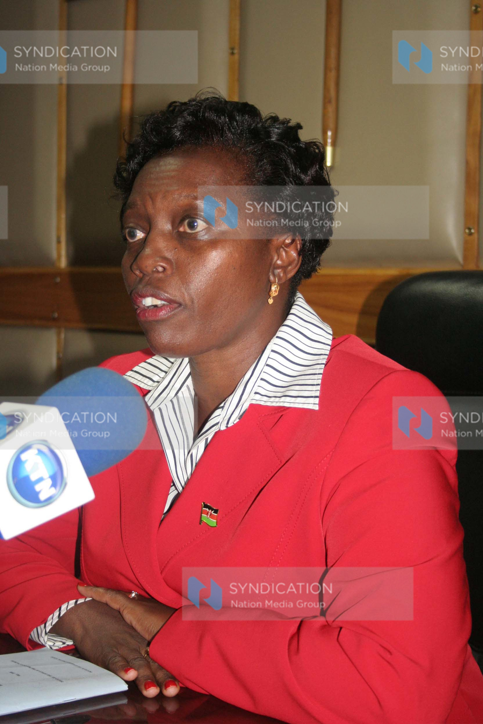 Justice minister Martha Karua