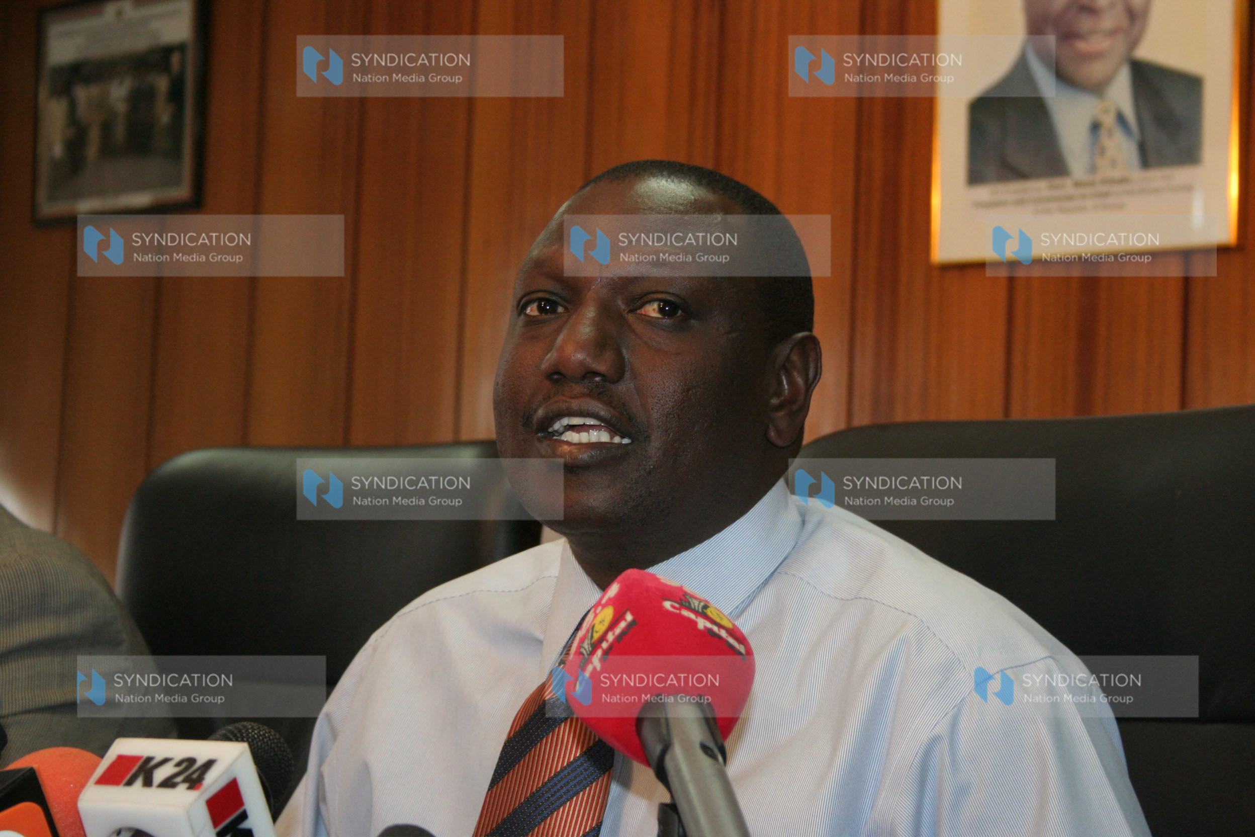 Agriculture minister William Ruto