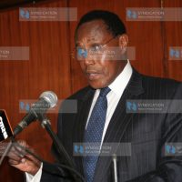 Internal security minister Prof George Saitoti