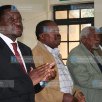 Lands minister James Orengo during the closing ceremony of the national civil society organizations workshop