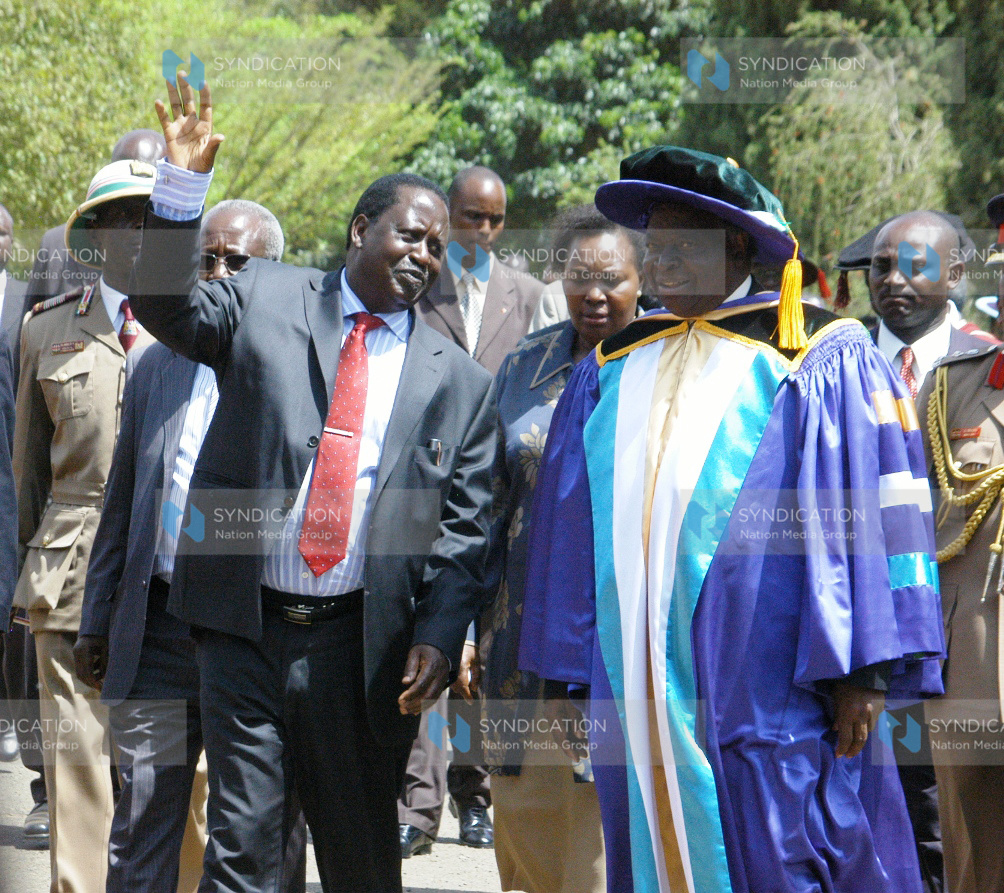 Prime Minister Raila Odinga and President Mwai Kibaki